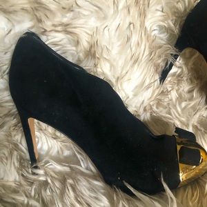 Farragamo Suede Ankle Bootie